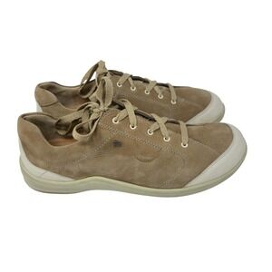 Finn Comfort Cusco Soft Shoes Sneakers Leather Tan Cream EU 43